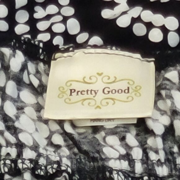 Pretty Good vintage Y2K halter V neck black white geometric circles size small - Picture 4 of 10